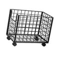 thumbnail image 4 of Cesta de lavandería, cestería de lavandería sobre ruedas organizador de canasta de almacenamiento carro de ropa sucia para baño de la lavandería, 4 of 8