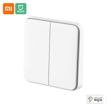 Xiaomi Mijia Smart Switch Wall Switch Single And Dual Open Bluetooth Remoto Control Support Voice Control Smart Light Intelligent Lamp For Smart Home