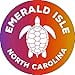 thumbnail image 2 of R and R Imports Emerald Isle North Carolina 4 Inch Round Decal Sticker, 2 of 2