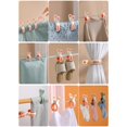 thumbnail image 2 of 3/6 pinzas para ropa, antideslizantes, multifuncionales, para tendedero (6 unidades, multicolor), 2 of 4