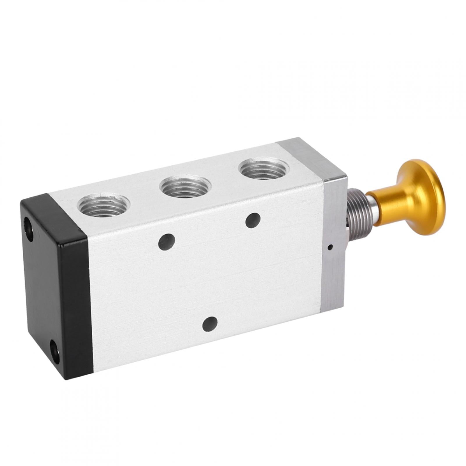 G3/8-Inch Five-Way Two-Position Hand Valve G1/4-Inch Switch Button 4R310-10