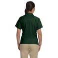 thumbnail image 3 of M374W Harriton Women's 3.8 oz. Polytech Mesh Insert Polo Dark Green S, 3 of 3