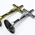 thumbnail image 7 of Standing Crucifix, Crucifixion Craftsmanship with Base Holy Decor Religious Statue for Desk Tabletop Intercession Wall , Bronze Antique Bronze, 7 of 7