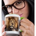 thumbnail image 2 of 3drose, Africa. Male African Lion (panthera Leo) - Na02 Swe0030 - Stuart Westmorland, 11oz Two-tone Green Mug, 2 of 6