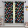 thumbnail image 5 of Blackout Kids Curtains,Colorful Games Sign Black Pattern Childrens Insulated Curtains Set Of 2,Bedroom Essentials,Toddler Room Decor 42"x63", 5 of 5