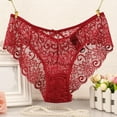 (2Packs)Womeny Panties Lace Cotton Lace Underwear Cutout Hollow Waisty