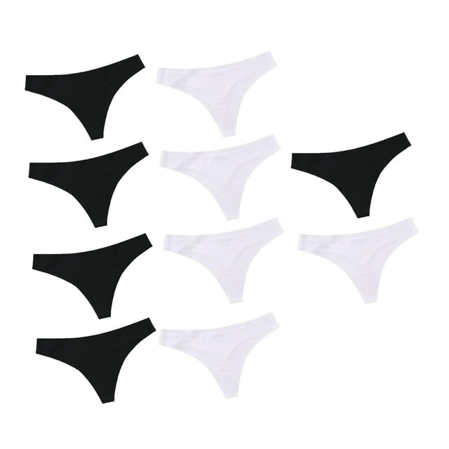 Tangas femeninas, ropa interior, calzoncillos para niñas, lencería elástica de tiro bajo, bragas para mujeres, ropa interior sin costuras M y negro Sunnimix bragas de mujer