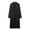 3-Black, variant on Mens Bathrobe Men's Solid Long Towl Robe Long Sleeved Fall Smooth Cardigan Gown Bathrobe Mens Bath Robe Black XXL
