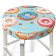 thumbnail image 3 of Disketp Colorful Donut Funda Redonda para Taburete, Funda de Cojín para Silla de Bar Suave y Elástica-13 inch, 3 of 7