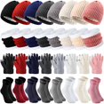 thumbnail image 1 of wonima44 32 Pcs Winter Beanie Hat Scarf Gloves Sets for Women Warm Fleece Scarf Touch Screen Glove with Sock for Gift Christmas, 1 of 1