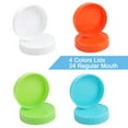 thumbnail image 3 of PP Mason Jar Lids Regular Mouth Mason Canning Jars Top Lids Food Storage 24 Pack Assorted Color, 3 of 7