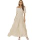 thumbnail image 3 of Vestido largo Medieval renacentista para Halloween, traje elegante con hombros descubiertos bohemio, cintura abombada, Retro, fiesta de Carnaval, 3 of 5