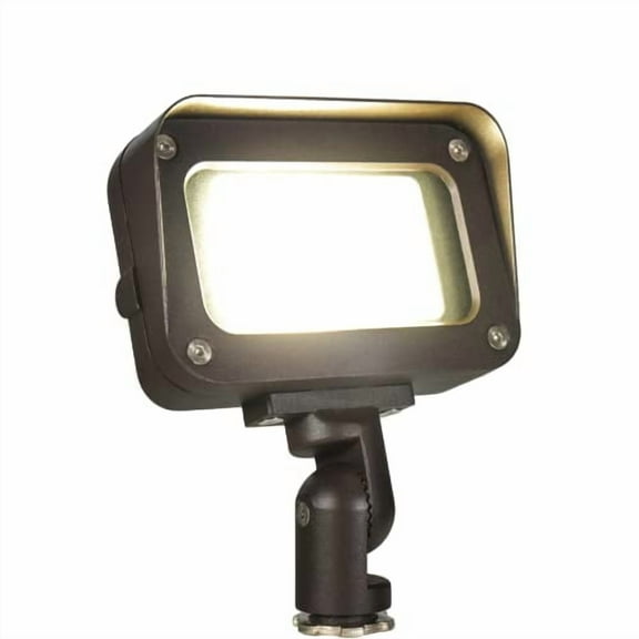 VOLT 120V 10W 4000K Bronze Aluminum LED Flood Light (1200 Lumens) with Knuckle Mount