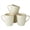 Vanilla White, variant on Famiware Jupiter 4-Piece Stoneware Coffee Mug Sets, Dishwasher Safe and Microwave Safe, Light Green