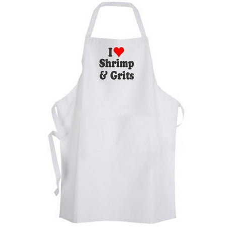 Aprons365 - I Love Shrimp & Grits – Apron - Southern Breakfast Food Chef (Best Shrimp And Grits In Dallas)