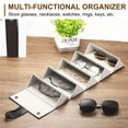 thumbnail image 5 of Sunglasses Organizer 6Slot, 2 Pack Black Eyeglasses Cases, Multiple Pairs Eyeglasses Storage Foldable Sunglasses Holder, 5 of 6