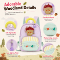 thumbnail image 6 of Lomyolo Toddler Backpack for Girls 3-8, Small Kids Backpack for Preschool Kindergarten, Lightweight School Backpack with Cartoon Patterns, Oxford Bookbag for Travel-PURPLE, 6 of 7