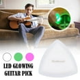 thumbnail image 2 of LED Luminous Guitar Pick - ABS Electric Guitar Picks With Three-Color Options (White/Green Light, 2 of 7