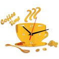 thumbnail image 1 of Reloj de pared de Guartz con esfera acrílica, reloj de taza de café sin tictac, decoración de oficina, dormitorio, sala de estar Inevent JJ22703-03, 1 of 6