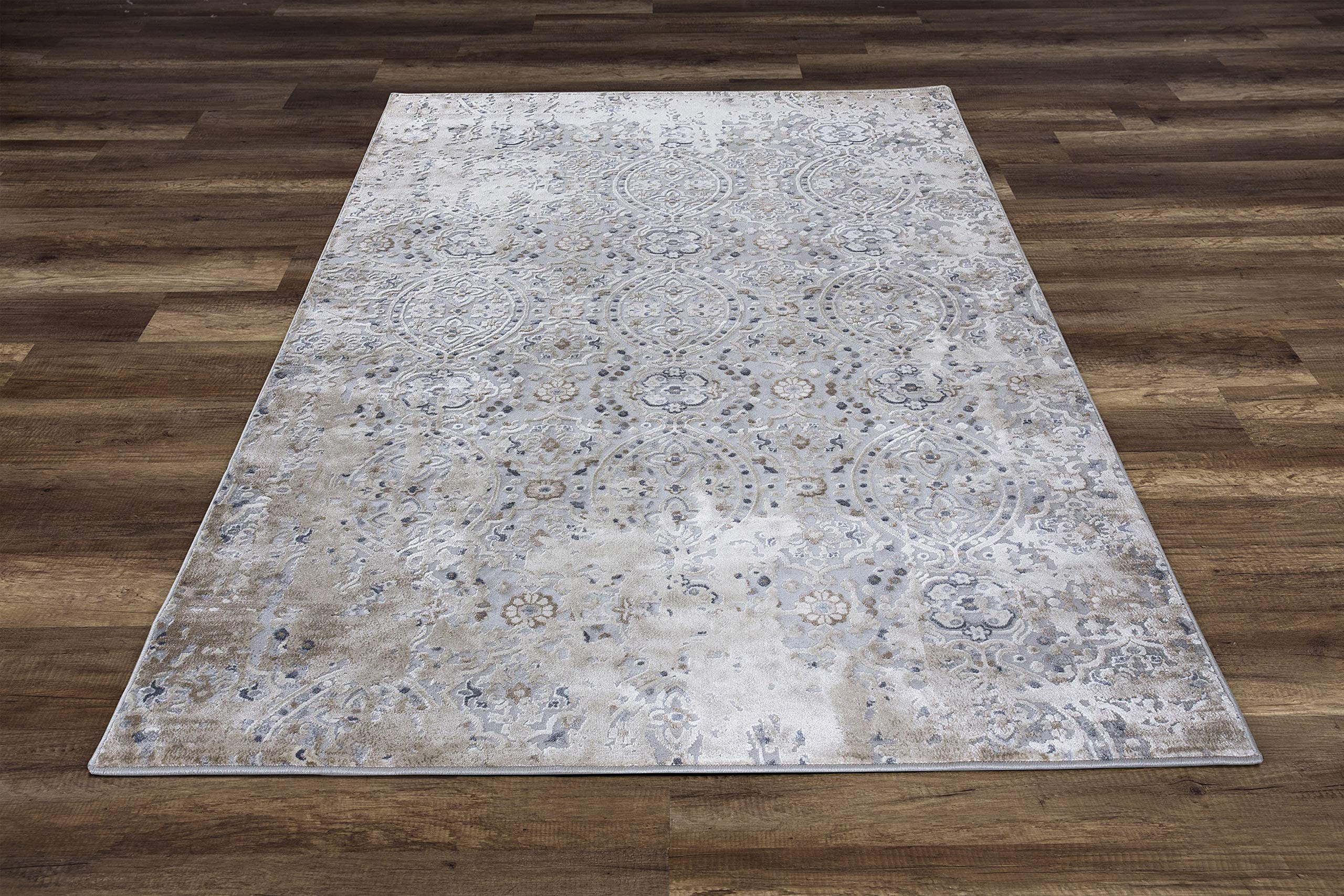 Gad Exclusive Drop Stitch Modern Distressed Look Ultra Soft Pile Area Rug Gray Living Room Rug High Traffic Inside Rug Stain Fade Resistant 9 X 12 6 Walmart Com