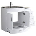thumbnail image 2 of 54 White Vanity Set - One 30 Sink Base, Two 12 Drawer Bases (LV5-C5-54-W), 2 of 4