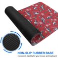 thumbnail image 6 of Long Mouse Pads for Desk,Red Cartoon Dinosaurs Snowflakes Pattern Desk Mats on Top Of Desks, Desk Mouse Pad Extra Large with 3mm Non-Slip Base and Stitched Edge for Gaming,Office,Work,Home 31.5"x11.8", 6 of 6
