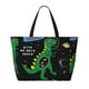 thumbnail image 2 of Fotbe Space Dino Cartoon Black Bolsa de Viaje para Playa - Resistente al Agua, Bolsa Tote de Gran Capacidad y Ligera con 7 Bolsillos para Mujeres y Hombres, 2 of 7