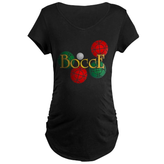 CafePress - Bocce Maternity Dark T Shirt - Maternity Dark T-Shirt