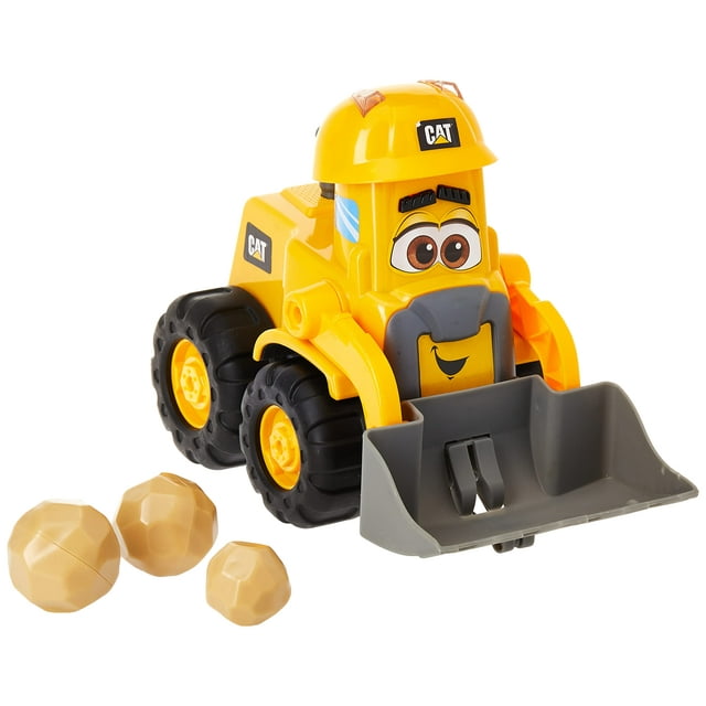 Cargador frontal CAT para juguetes de construcción con movimiento, luces durante más de 2 años