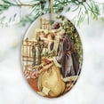 thumbnail image 4 of Father Santa Victorian Style Ceramic Christmas Ornament Bundle, 4 of 7