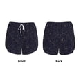 thumbnail image 3 of KLL Copper-Gold Gloss Outline Peony Pattern Shorts Women,Athletic Shorts High Waisted Running Shorts Pocket Sporty Short Gym Elastic Workout Shorts-Medium, 3 of 7