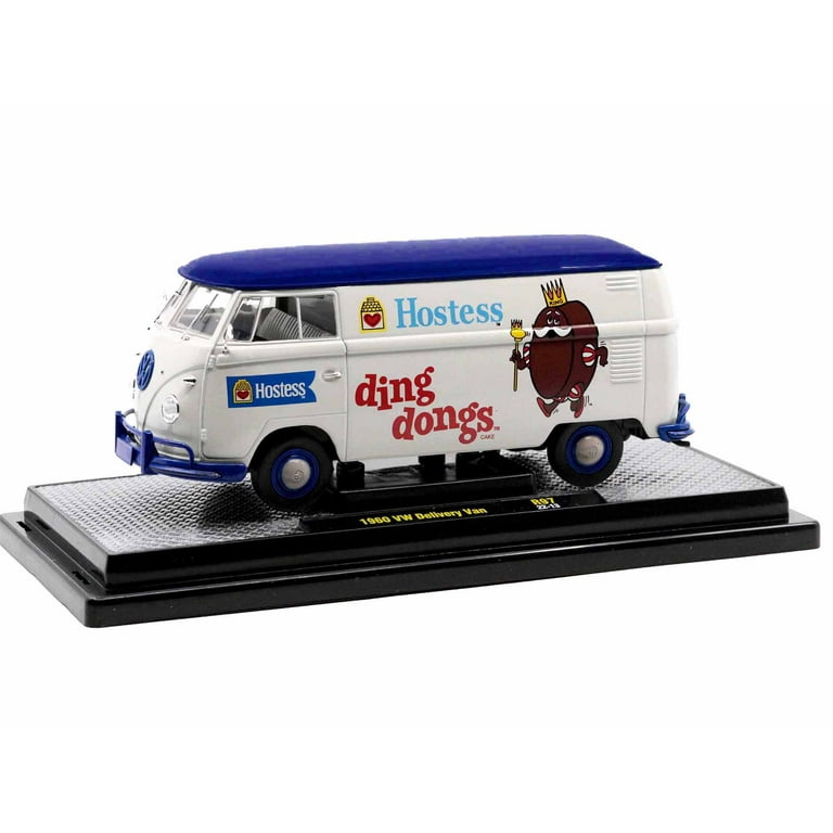 ミニカー DING DONGS 1960 Volkswagen Delivery Van 1960 Hostess Ding Dongs VW Delivery Van 1:24 Scale