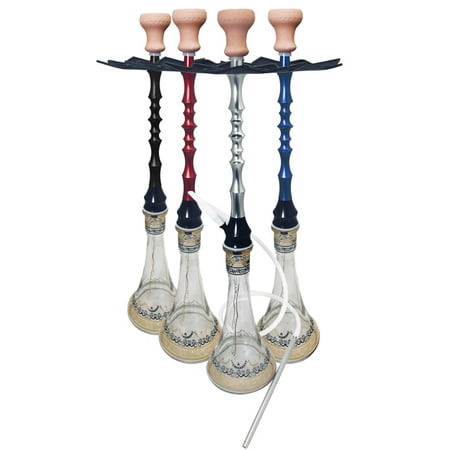 VAPOR HOOKAHS SPEAR 34? COMPLETE HOOKAH SET: Portable with single hose capability only. This shisha pipe has a Bohemian trumpet shaped glass vase and are modern style narguile