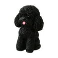 thumbnail image 1 of Estatua para perros sentado Jardín Puppy Sculpture Remouge recolectando una linda decoración interior al aire libre Figura de animales para sala de Negro, 1 of 8