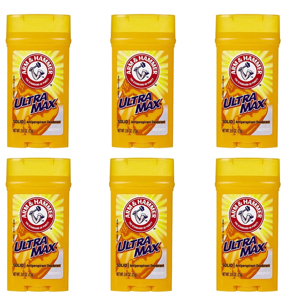 Buy Pack of (6) Arm And Hammer Ultra Max Invisible Solid Antiperspirant