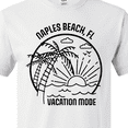 thumbnail image 4 of Inktastic Summer Vacation Mode Naples Beach Florida T-Shirt, 4 of 5
