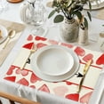 thumbnail image 6 of Love Heart Placemat Valentine's Day Place Mat, Anniversary Kitchen Dining Table Decoration for Home Party Decor (C), 6 of 6