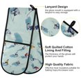 thumbnail image 2 of Yayeee Double Oven Mitt Kitchen Heat Resistant Baking 35" x7" Quilted Glove, Ice Hockey, 2 of 6