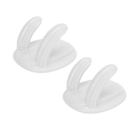 

Plug Hook Safe Reliable PS Material 2 PCS Adhesive Hooks For Living Room For Kitchen Yellow White