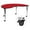 Red, variant on Flash Furniture Mobile 48''W x 96''L Kidney Shaped Activity Table with 1.25'' Thick High Pressure Red Laminate Top and Standard Height Adjustable Legs