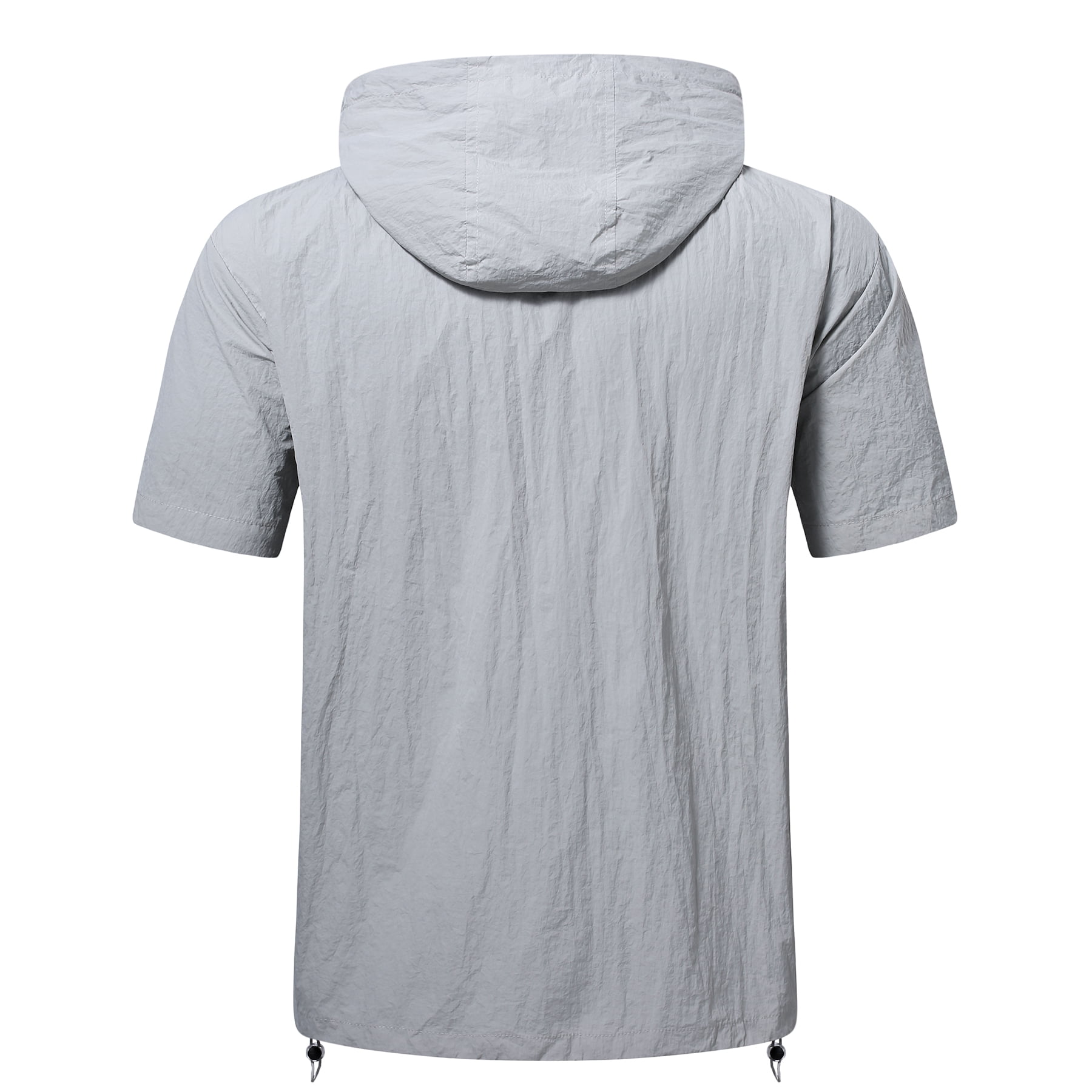 Youthup Men's Solid Color Hooded Pullover & Shorts Set - Lightweight Relaxed Fit Loungewear for Summer Casual Wear