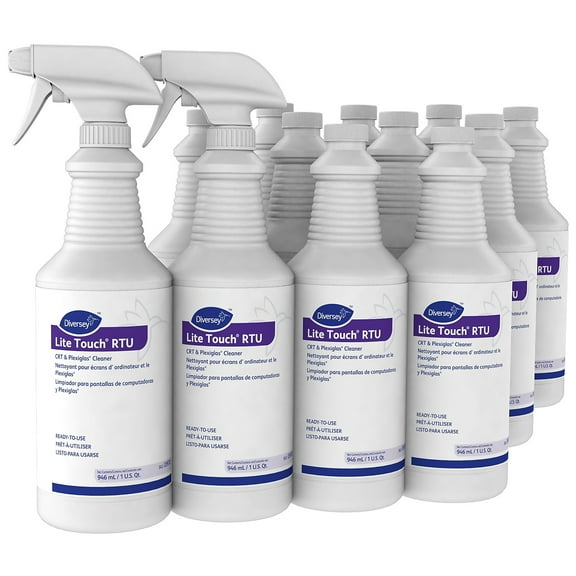 Diversey Lite Touch CRT and Plexiglass Surface Cleaner 32 Oz. 12/Carton 3970