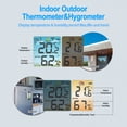 thumbnail image 3 of Higrómetro inalámbrico para interiores y exteriores, termómetro, temperatura, humedad, monitor de vi Tomshoo higrotermógrafo, 3 of 7