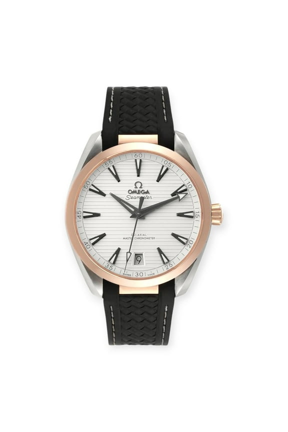 Pre-Owned Omega Seamaster Aqua Terra 220.22.41.21.02.001 Steel Rose Gold Watch