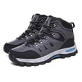 thumbnail image 3 of XIMIN Men's Waterproof Trekking Hiking Boots Non-Slip Outdoor Mid Top Ankle Boot Outdoor Non-Slip Work Boots Breathable Hiker Camping Trekking Shoes, 3 of 8