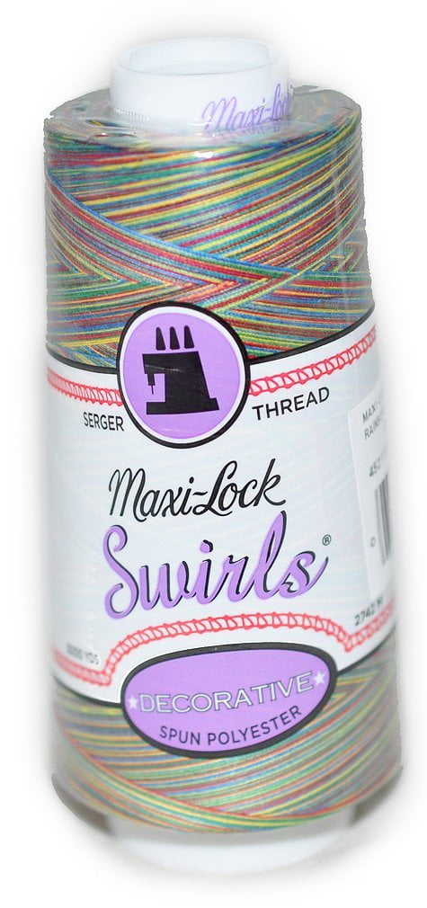 Maxi Locka A Swirl Variegated Thread 3 000 Yds 67 Rainbow Walmart Com Walmart Com