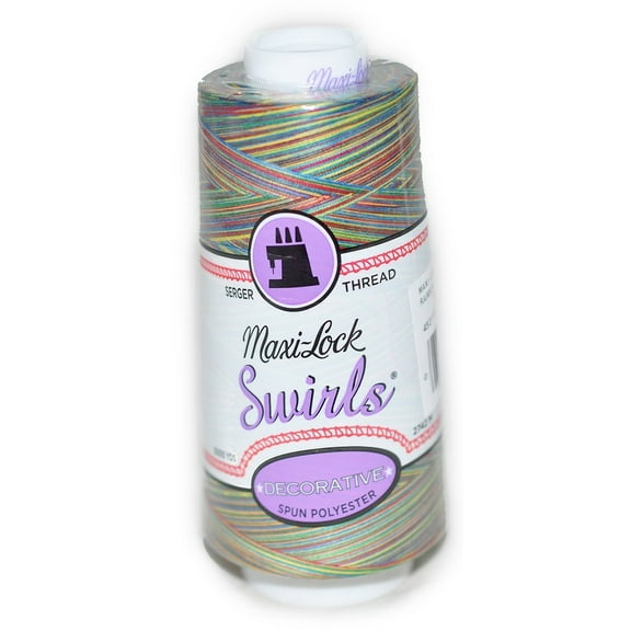 Maxi-Lockã‚Â® Swirl - Variegated Thread 3,000 Yds - #67 Rainbow