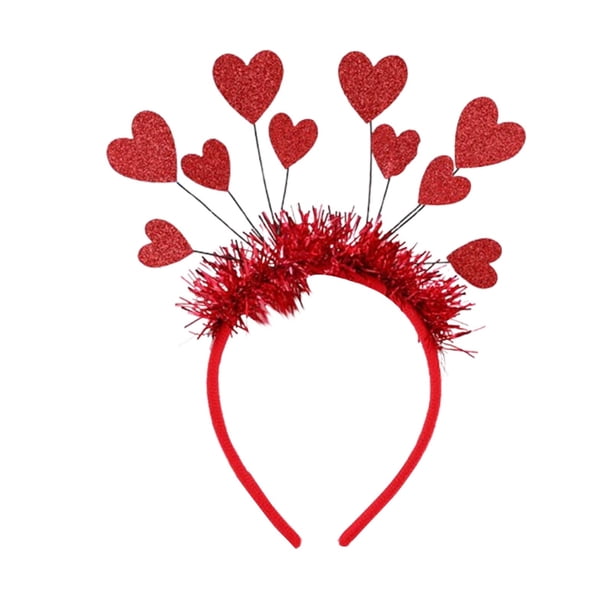 Diademas para San Valentín para mujer Diademas para fiestas Diademas Diadema de poliéster para mujer