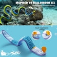 thumbnail image 2 of Nocciola Blue Ribbon Eel Snuffle Dog Toy,Christmas gift,No Stuffing Squeaky Long Snake,Crinkle/Snuffle/Tug Toy for All Breeds, 2 of 5