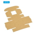 thumbnail image 3 of Uxcell 3"x3"x1.6" Paper Soap Box with Window, 40 Pack Soap Boxes Square Presents Packaging Boxes, Brown, 3 of 6